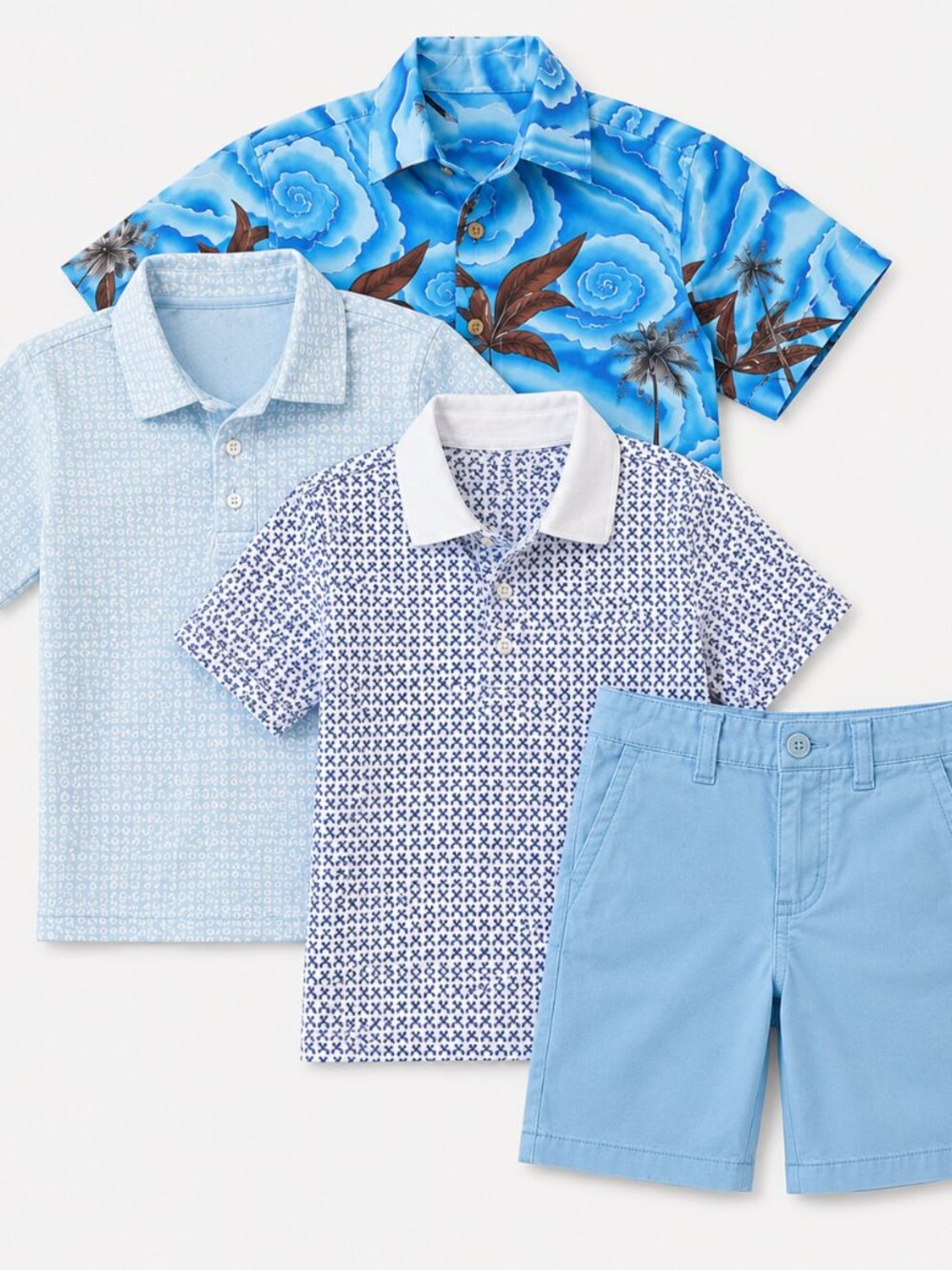 Boys School Clothes Bundle Size 6/7 | Polo Shirts Fishing Button Down Shorts